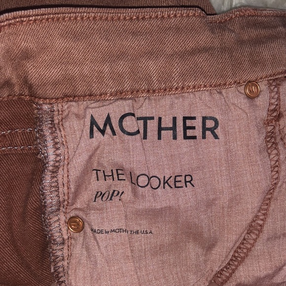 Vintage MOTHER Jeans, The Looker, Pop! - Redwood Tan/Brown/Rust - Size 25 - Picture 8 of 10